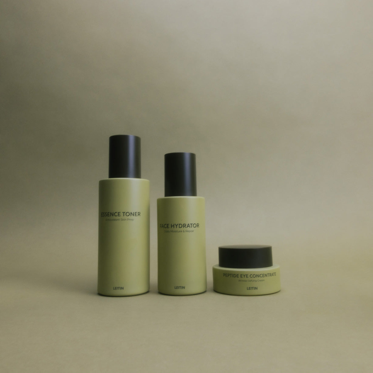 Urban Hydration Hero + Eye Treatment includes LEITIN Skincare's Essence Toner, Face Hydrator Face Cream and Peptide Eye Concentrate Eye Cream