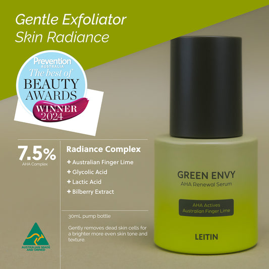 Image of LEITIN Skincare's Green Envy AHA Face Serum