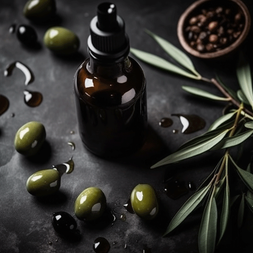 Image of Olive Oil and Olives to represent Olive Squalane