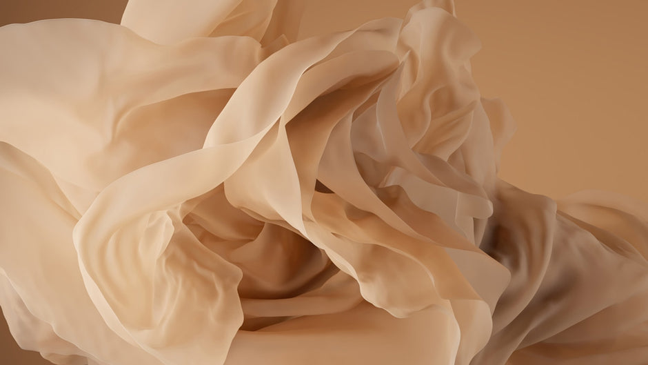Image of Organza Fabric to represent light skincare